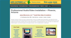 Desktop Screenshot of jameselectronics.com